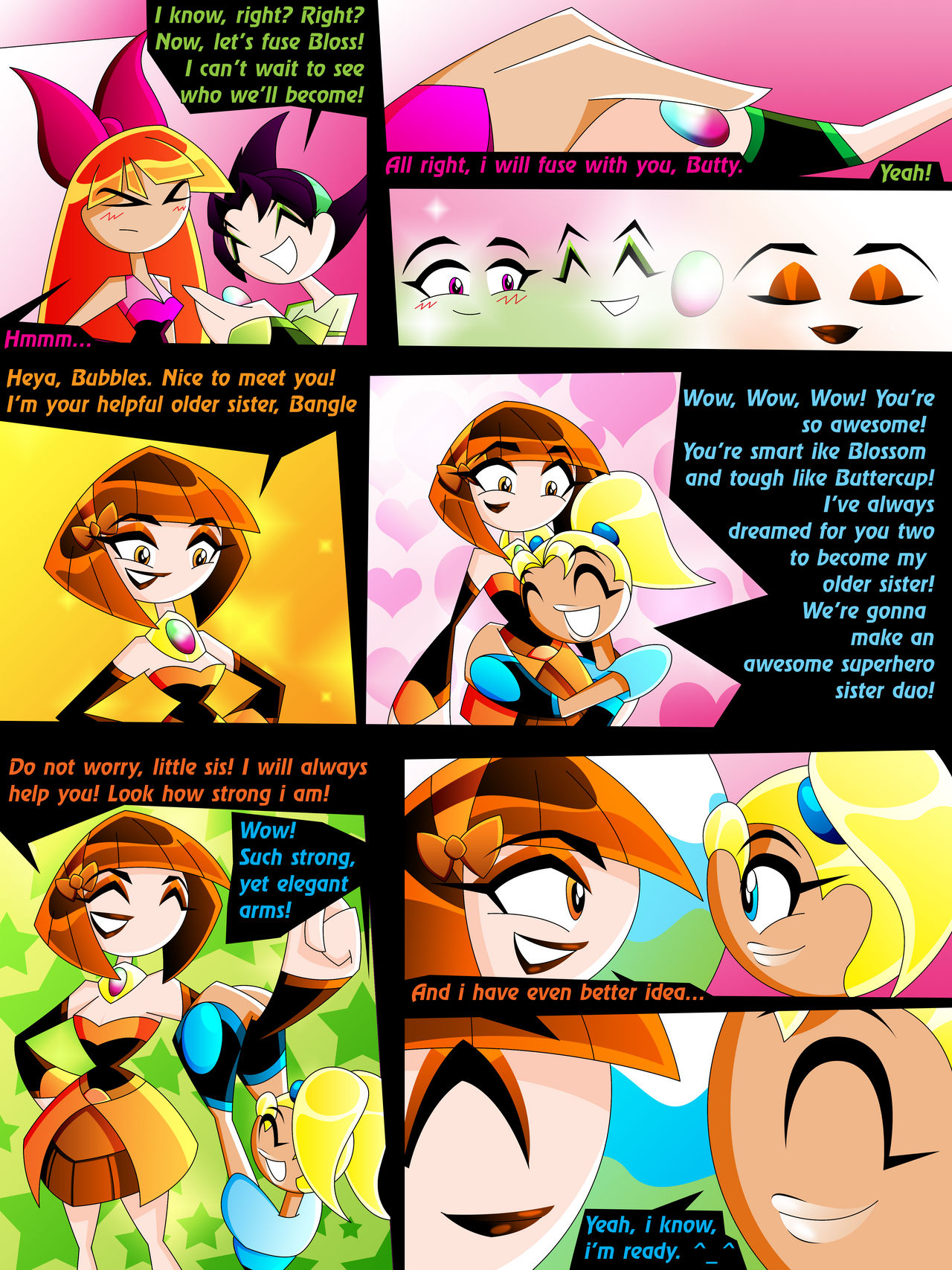 Fusion Comic Deviantart PowerPuff Girls Fusion Comic - Page 6 by Keytee-chan on DeviantArt