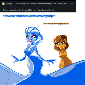 Ask Keytee's Slimes Answer 328 - Elsa and Anna