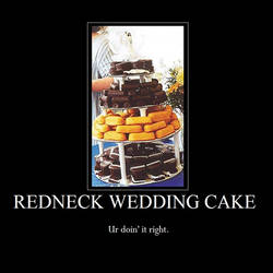 Redneck Wedding Cake