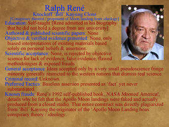 Myth Creator XVII - Ralph Ren [Moon Landing Hoaxer by uncledon