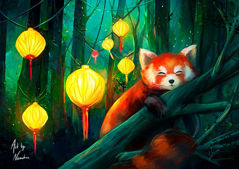 Red panda by Namwhan-K on DeviantArt