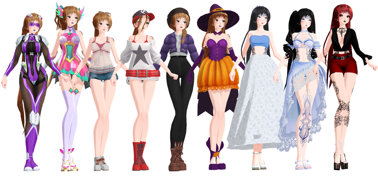 Updated Models by Freya-Vhal on DeviantArt