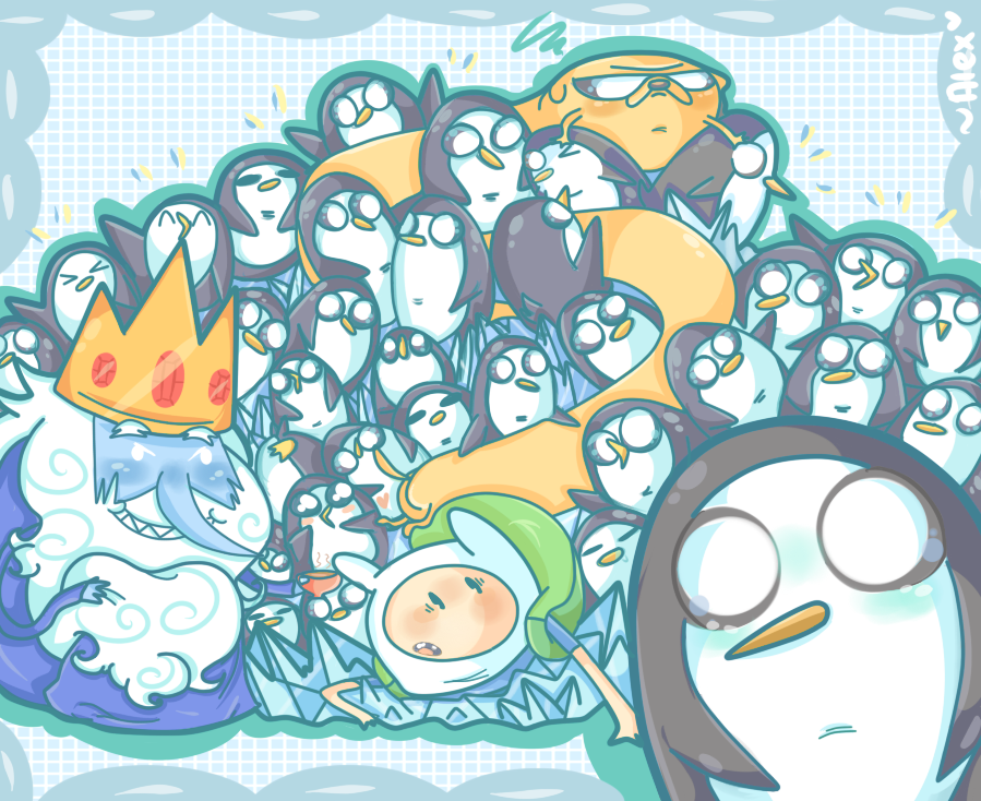 penguins, penguins EVERYWHERE!