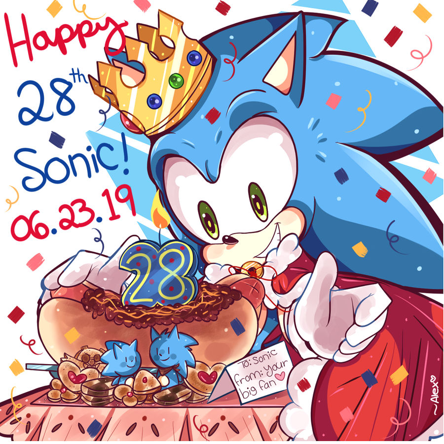 28 YEARS OF SONIC! by piink-rose on DeviantArt