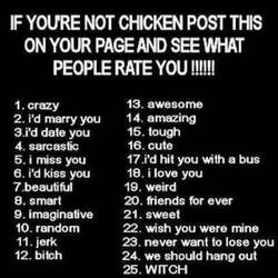 RATE!!! Bored...