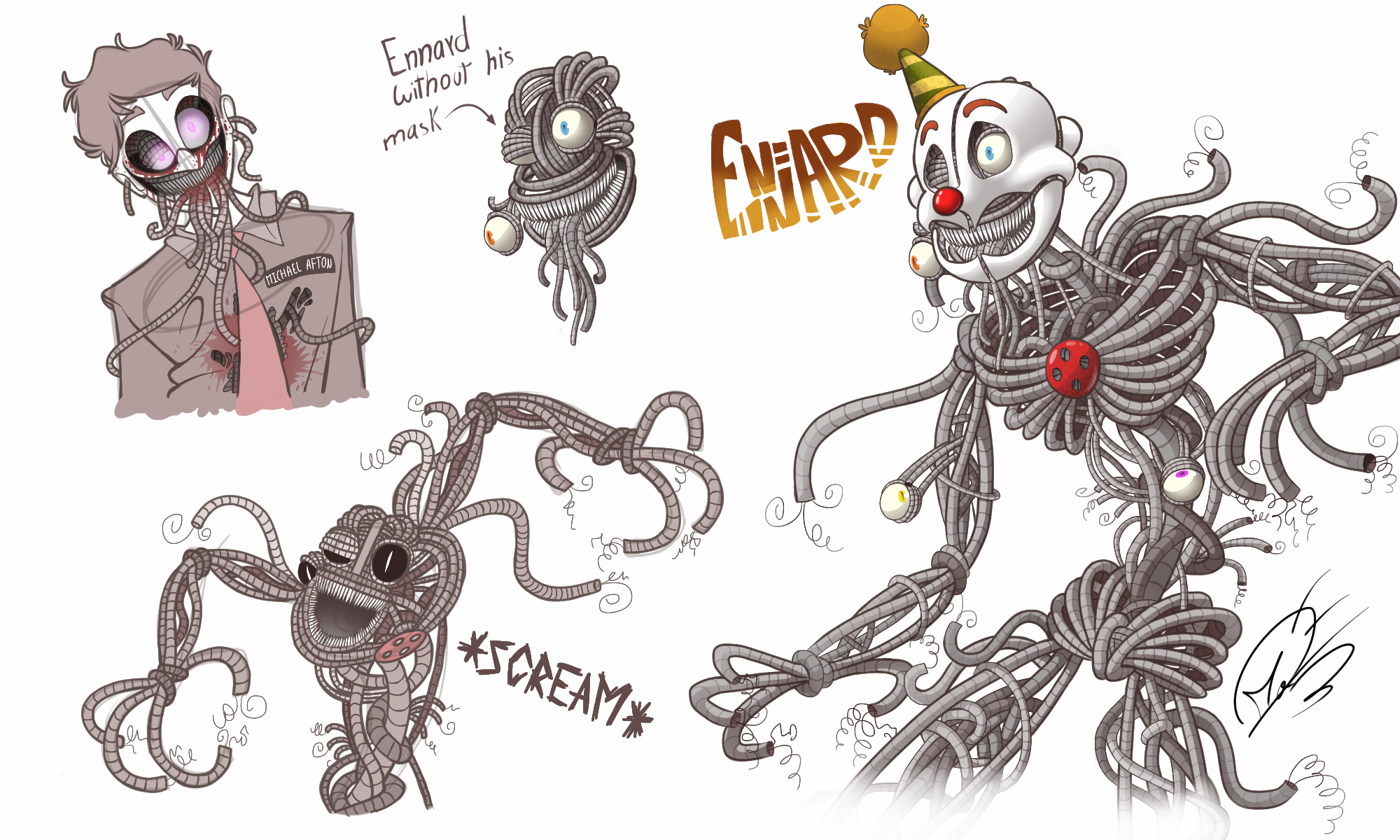 Ennard Sketch Dump | Sister Location