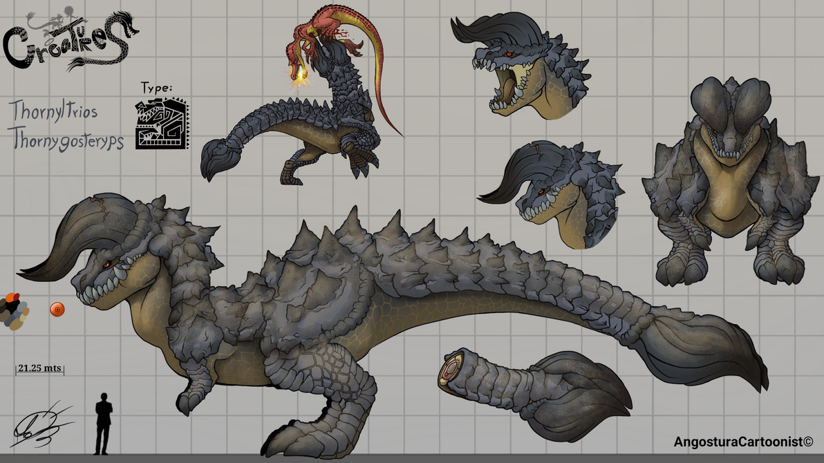 Creatures Species | Thornyltrios by AngosturaCartoonist