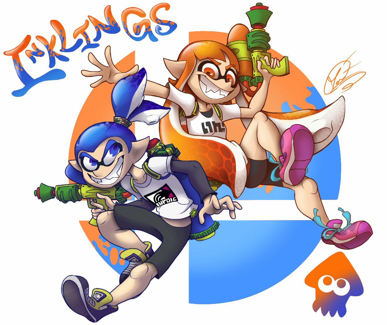 Inklings | Super Smash Bros Ultimate by AngoDrag0n on DeviantArt
