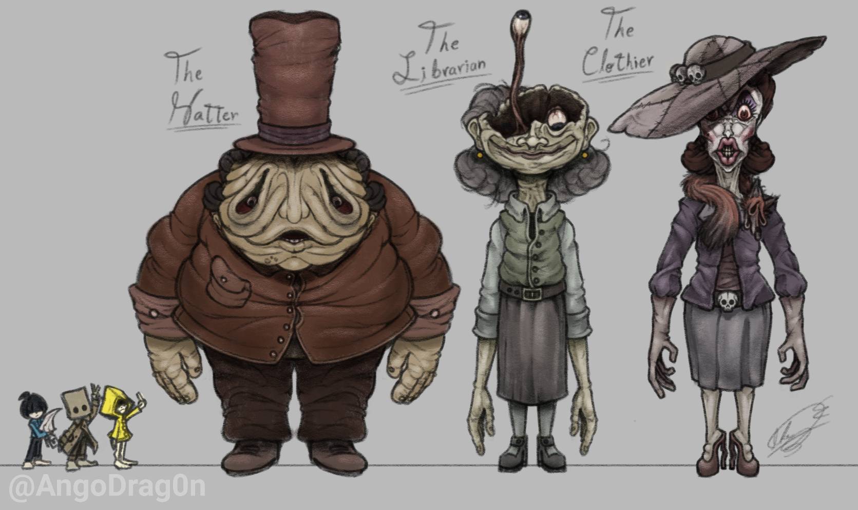 Little Nightmares : Monster designs by AngoDrag0n on DeviantArt