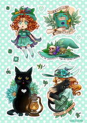 Mint Witch Stickers