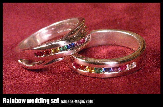 Rainbow wedding set