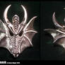 Sterling dragon mask pendant