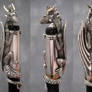 Sterling silver - 14k gold - Dragon 'Pen Topper'