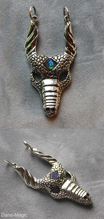 Dragon mask pendant