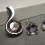 Ametrine pendant and earring set