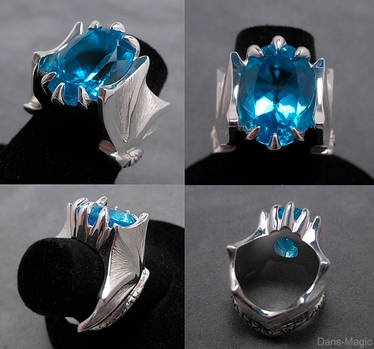 Topaz wing ring