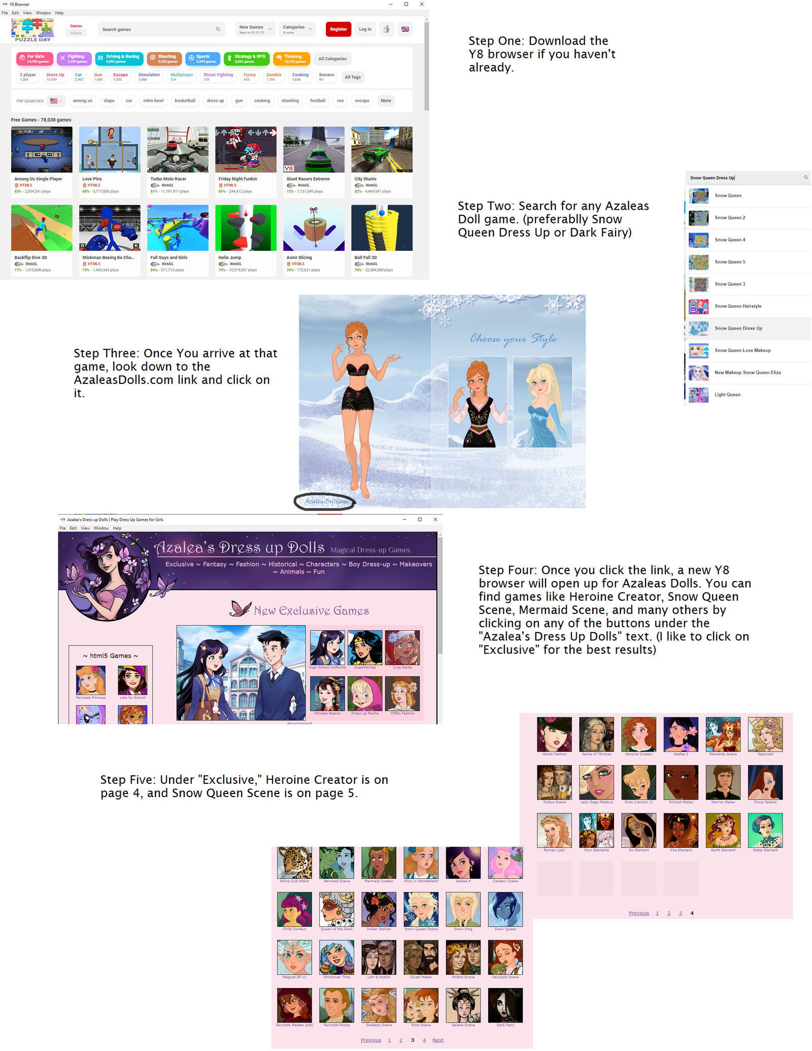 Azaleas on Y8 Browser Tutorial by MagicMovieNerd on DeviantArt