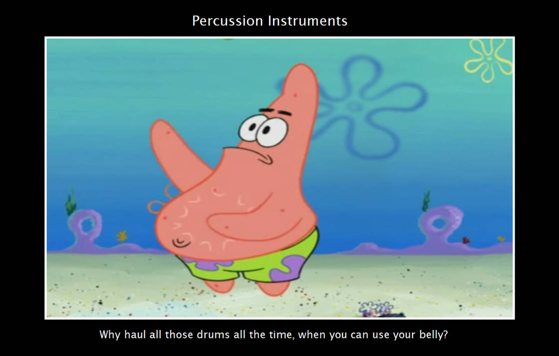 Patrick on Percussion by MagicMovieNerd on DeviantArt