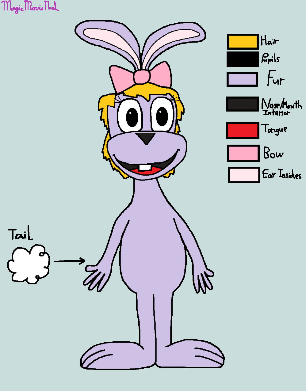 Pb&j Rabbit Rocky and Bullwinkle OC - Penelope J. Rabbit by MagicMovieNerd on ...