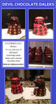 Devil Chocolate Daleks by CobblestoneHeart