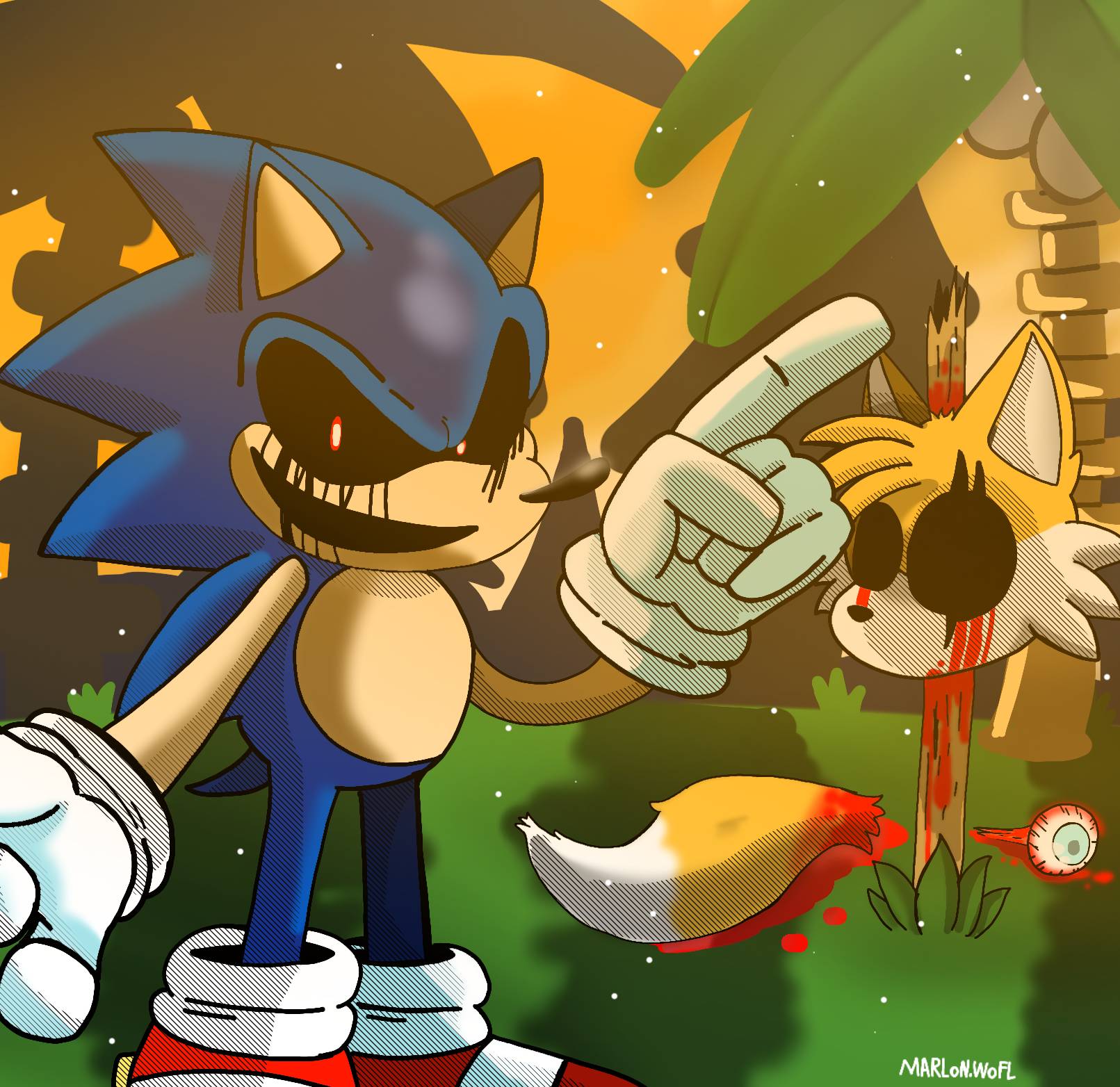 All 4 Sonic.EXE in 2023  Cartoon art styles, Sonic adventure, Sonic