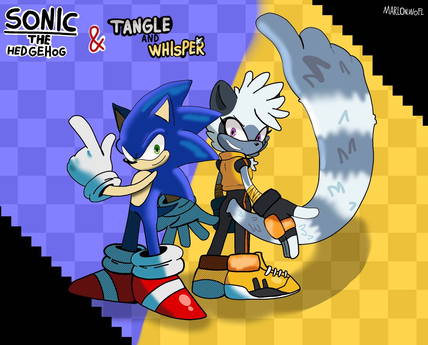 Sonic and tangle IDW by Marlondilgo on DeviantArt