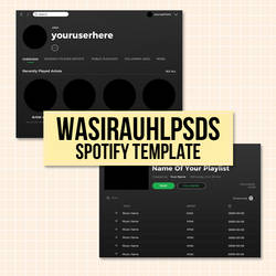 SPOTIFY TEMPLATE BY WASIRAUHLPSDS