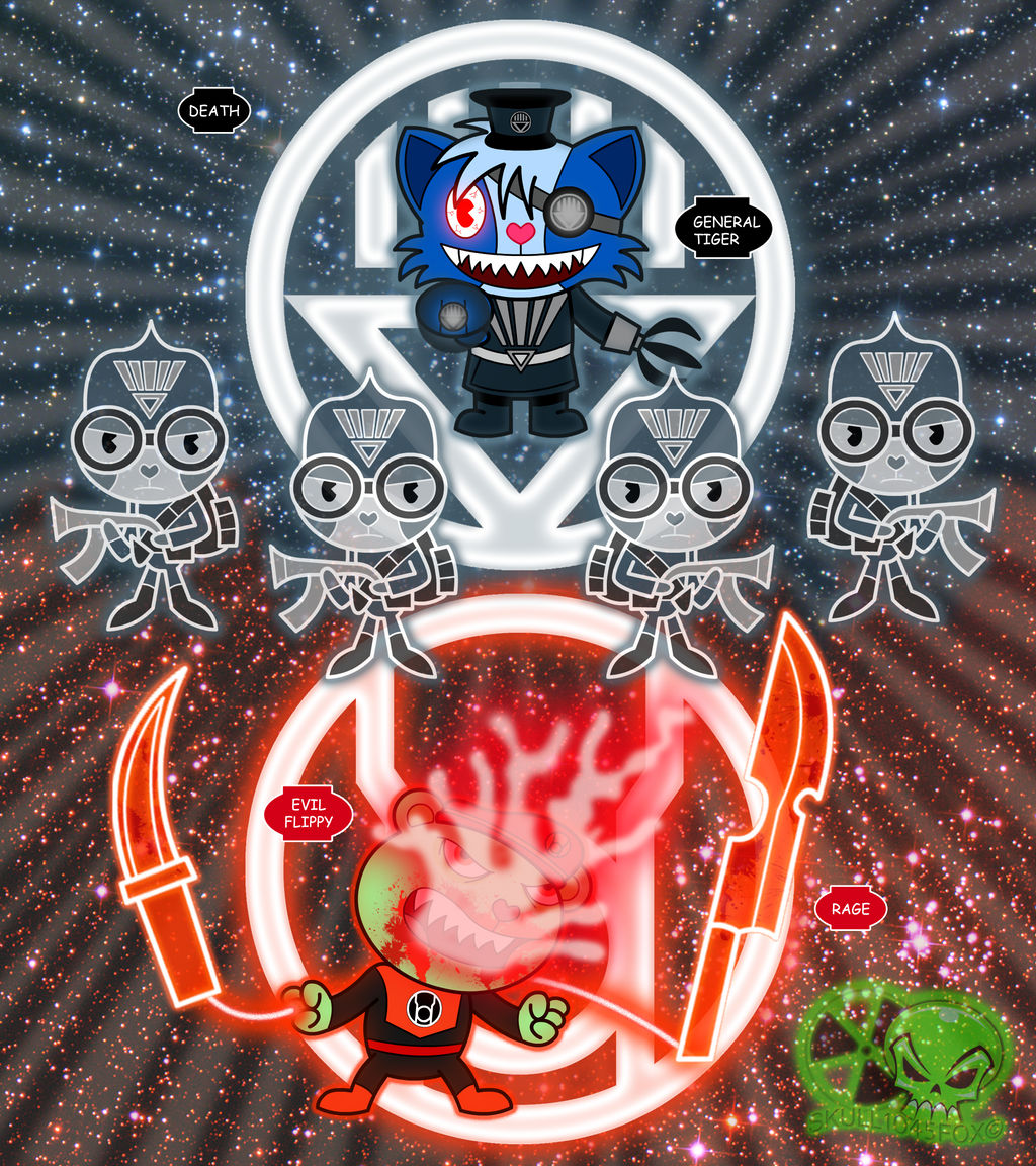 HTF Red vs Black: Evil Flippy vs General Tiger by skull1045fox on ...