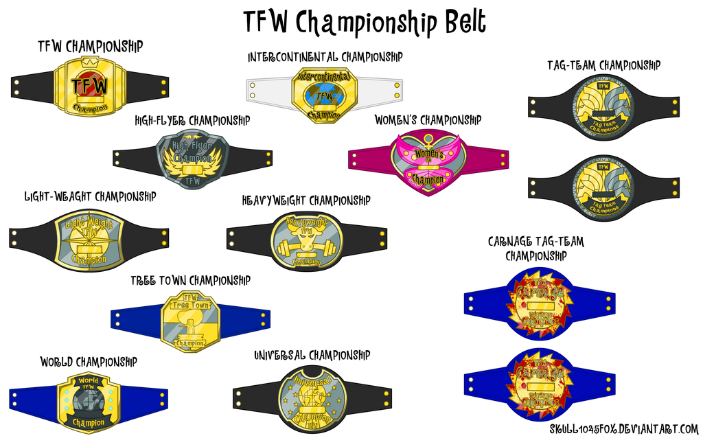Tree Friend Wrestling - Championship Belts by skull1045fox on DeviantArt