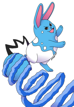 Pokemon Tribute Gen 2 - Azumarill Uses Aqua Tail