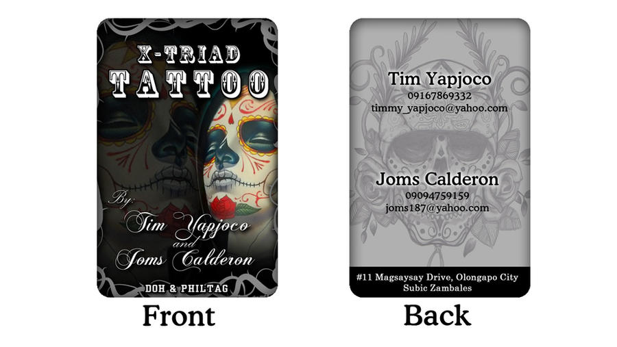 Tri R Calling Card triad tattoo calling card by giboy on DeviantArt