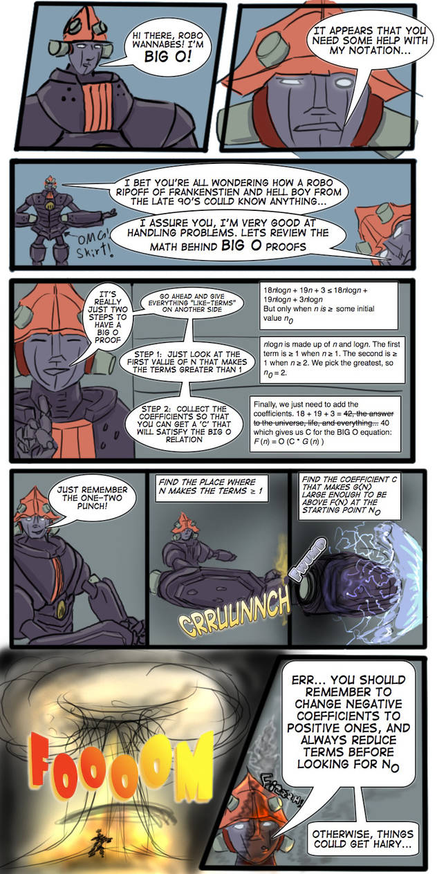 Big O explains Big O notation by Dudymas on DeviantArt