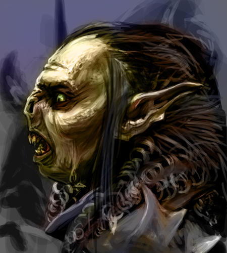 Shadowrunners portrait : Chromed up Ork by BGK-Bengiskhan on DeviantArt