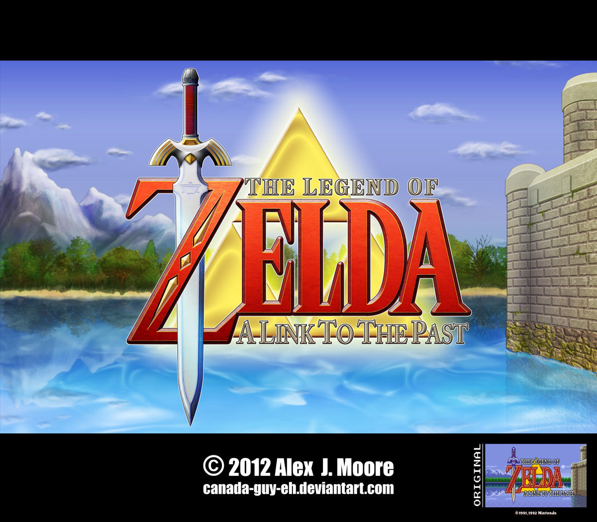 The Legend of Zelda: A Link to the Past Limited Edition Title Screen Print