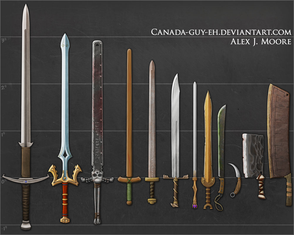 Swords Set 1 Update By Canada Guy Eh On Deviantart