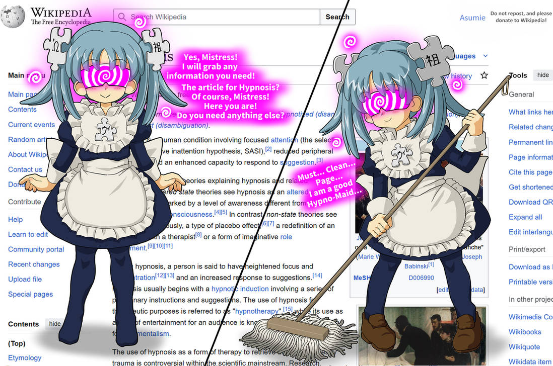Wikiped Tan Wikipe-tan's Informative Mind Clean-up! by Asumi-e on DeviantArt