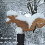 Sculpture in the snow