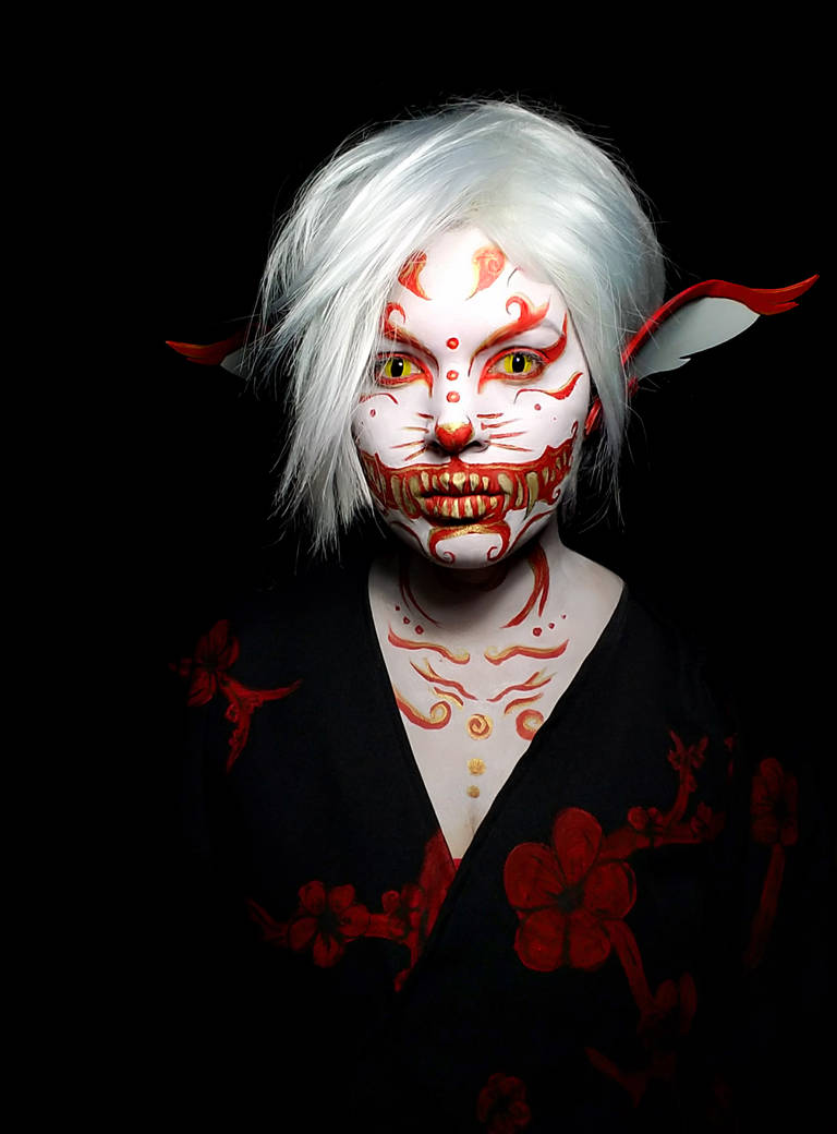 Kitsune Makeup by Adnarimification on