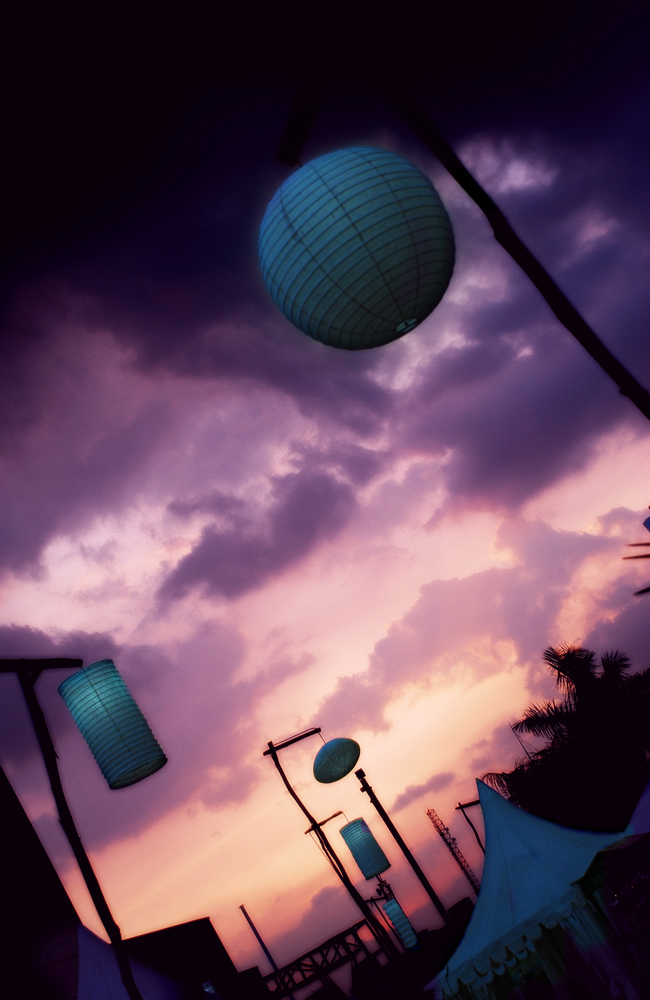 Lampion At Sunset