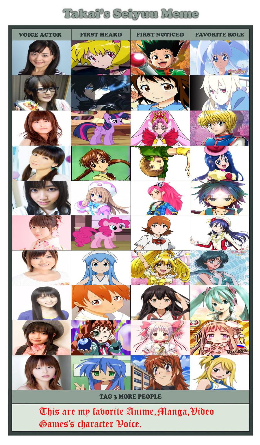 Smile Precure! Anime Voice Actors / Seiyuu 