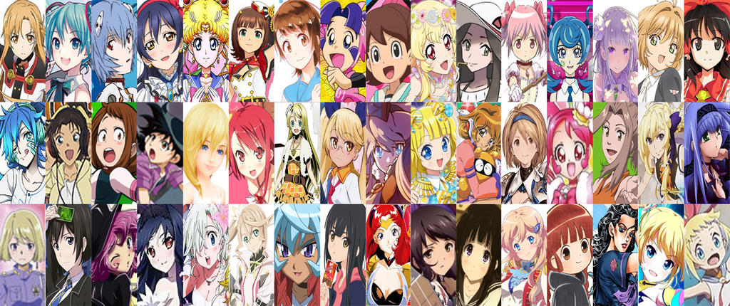 Anime Heroines List - A002
