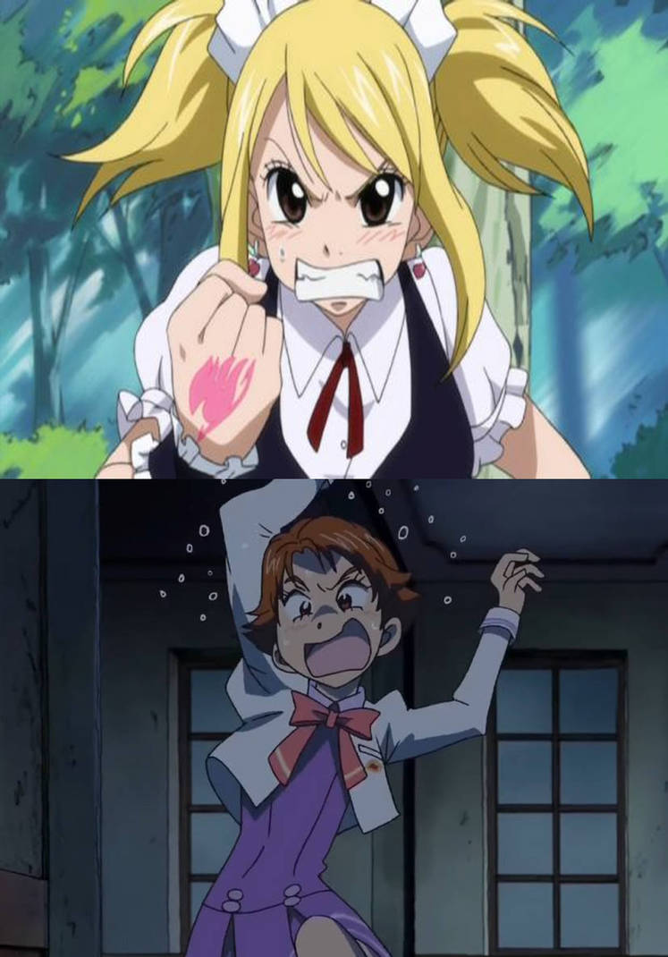 Rin Natsuki is Scared of Lucy''s Rage Face by amychen803 on DeviantArt