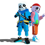 (mmd) (Dimes Sans(My AU) and Fresh   sup broseph)