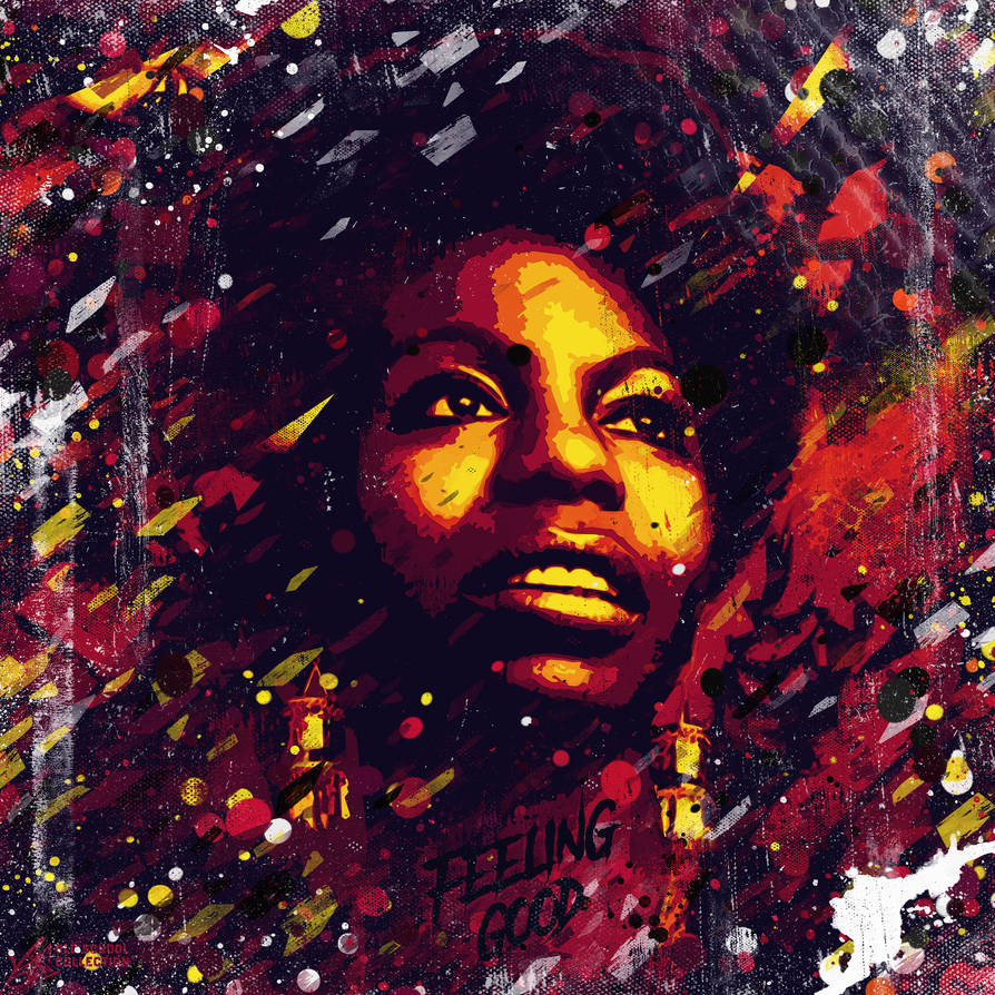 Nina Simone portrait.