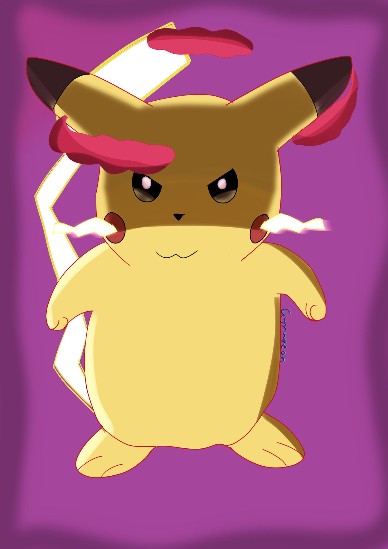 Gigantamax Pikachu by CitrusPearl on DeviantArt