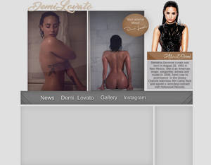 Demi Lovato web layout