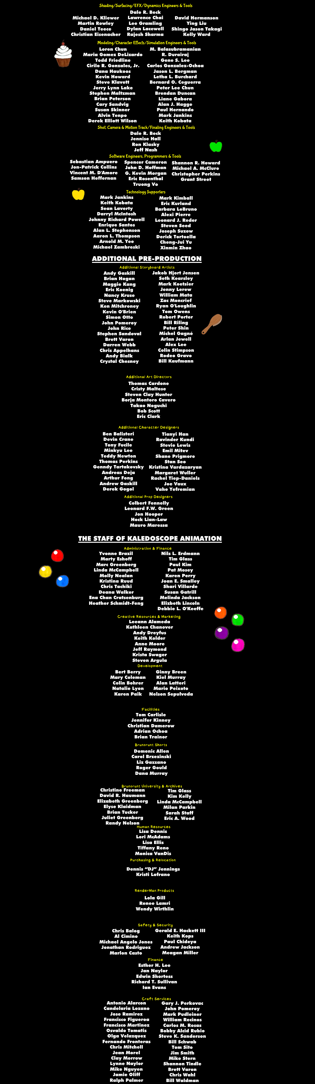 Layout Animation Credits Deviantart The Cookie Mouse Credits#4 by brunobear7 on DeviantArt