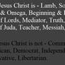 The Many Titles of Jesus Christ