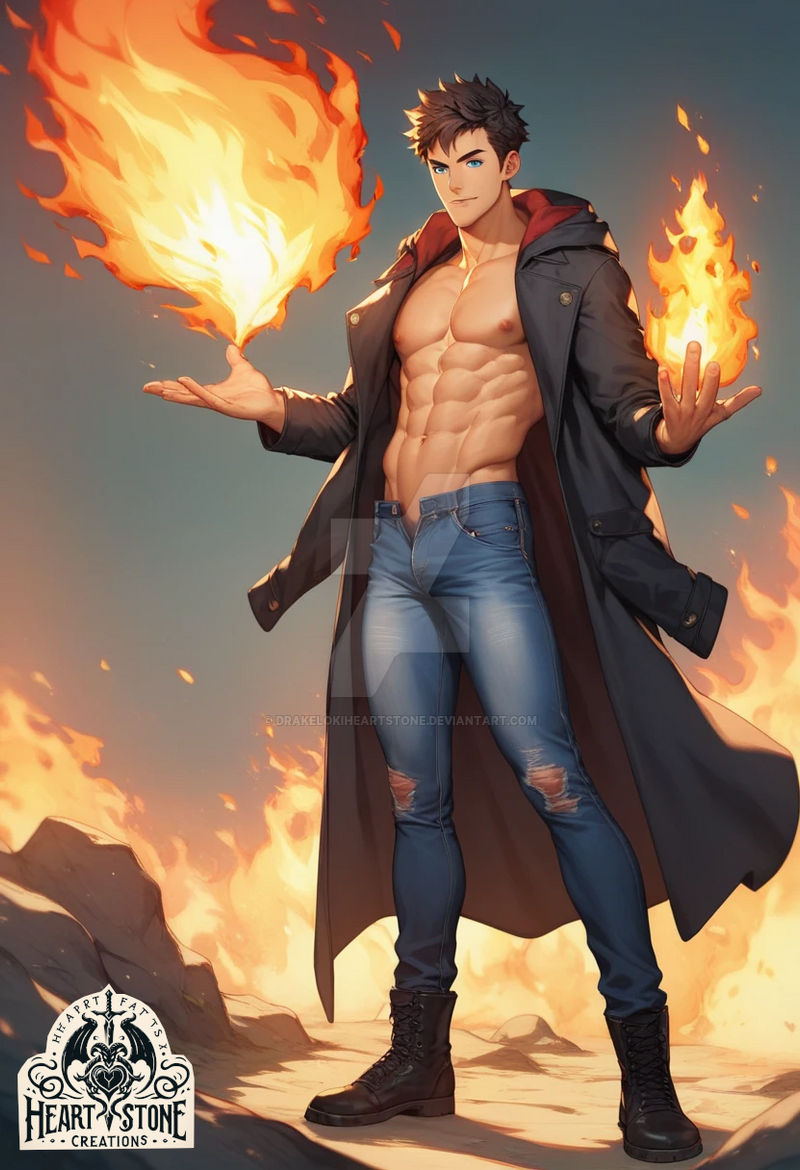Pyro Human The Pyro (male version) by DrakeLokiHeartstone on DeviantArt