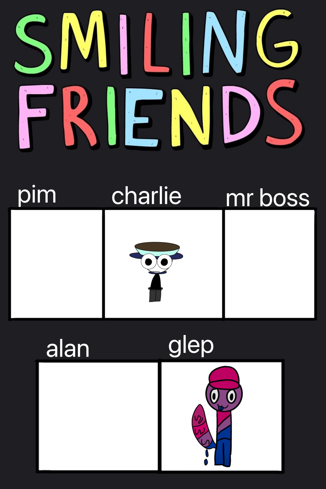 Smiling Friends Cast Meme By MiluBambi12 On DeviantArt Smiling Friends Cast Meme By Milubambi12 On Deviantart